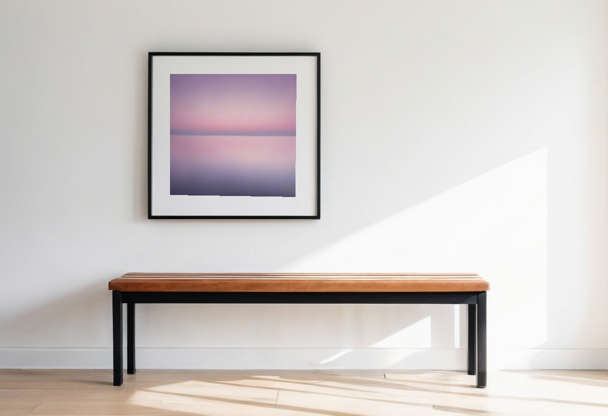 Calm at Dusk previewed in a real room