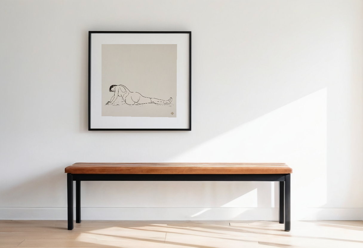 One Line Repose previewed in a real room