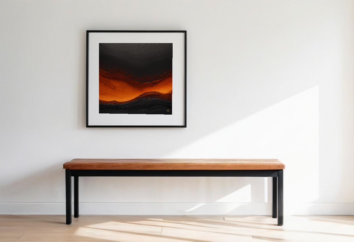 Ember Field previewed in a real room
