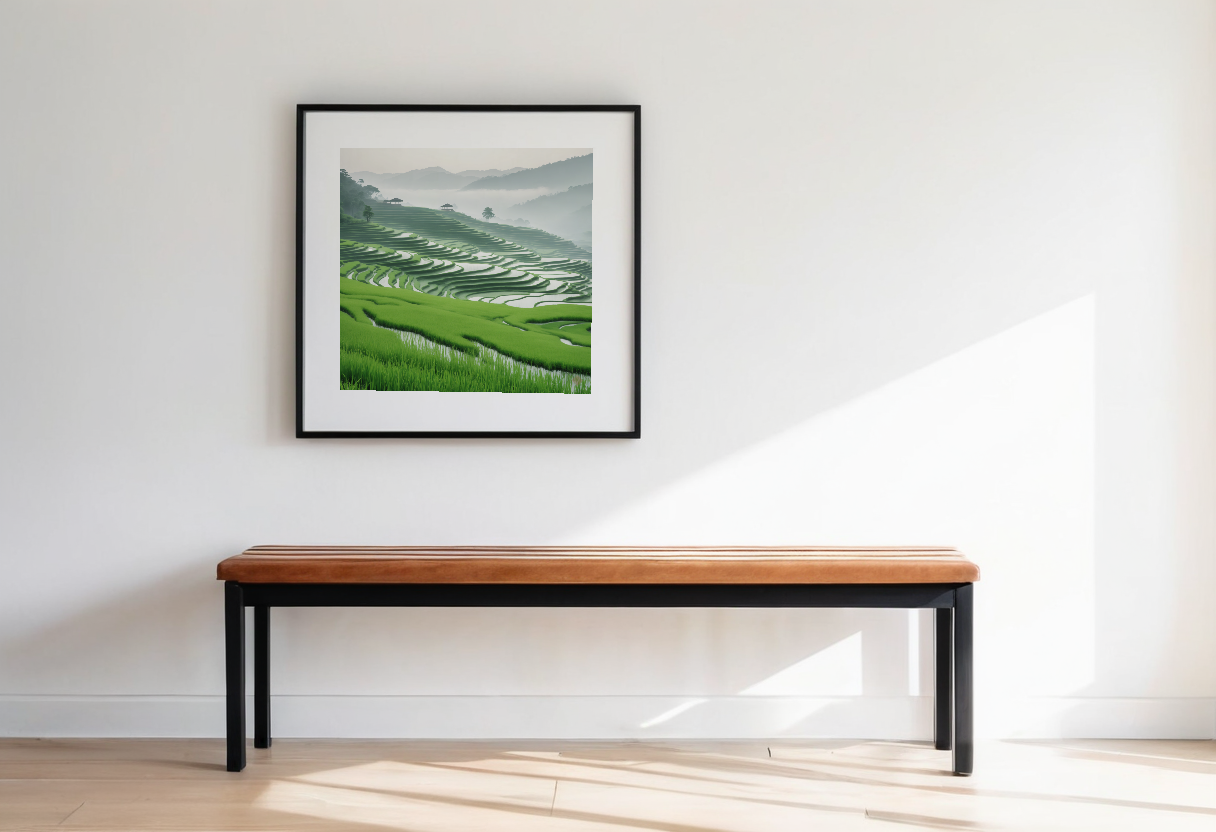 Jade Terraces previewed in a real room
