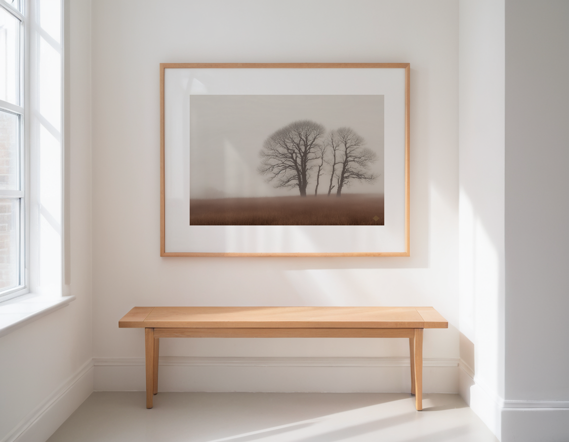 Amber Fog Bank previewed in a real room