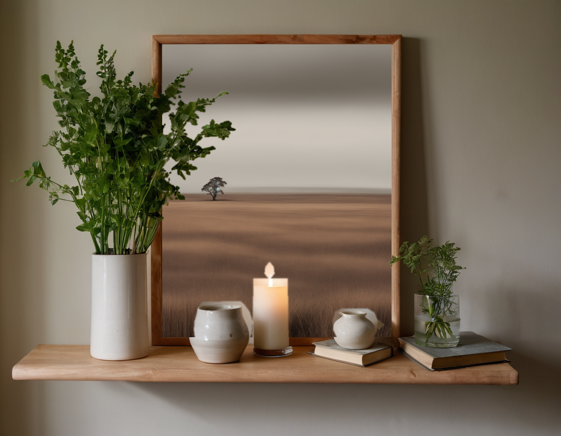 Ochre Horizon previewed in a real room