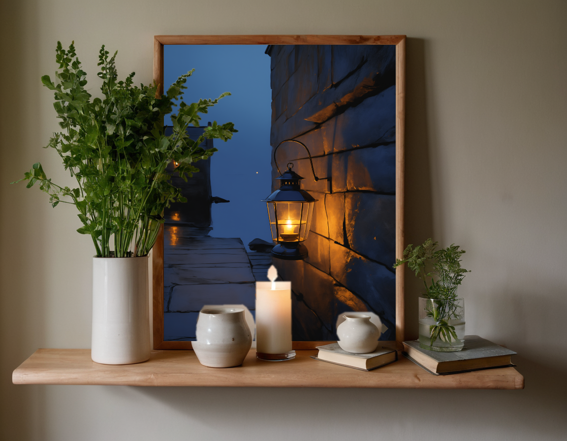 Harbour Wall Rain previewed in a real room