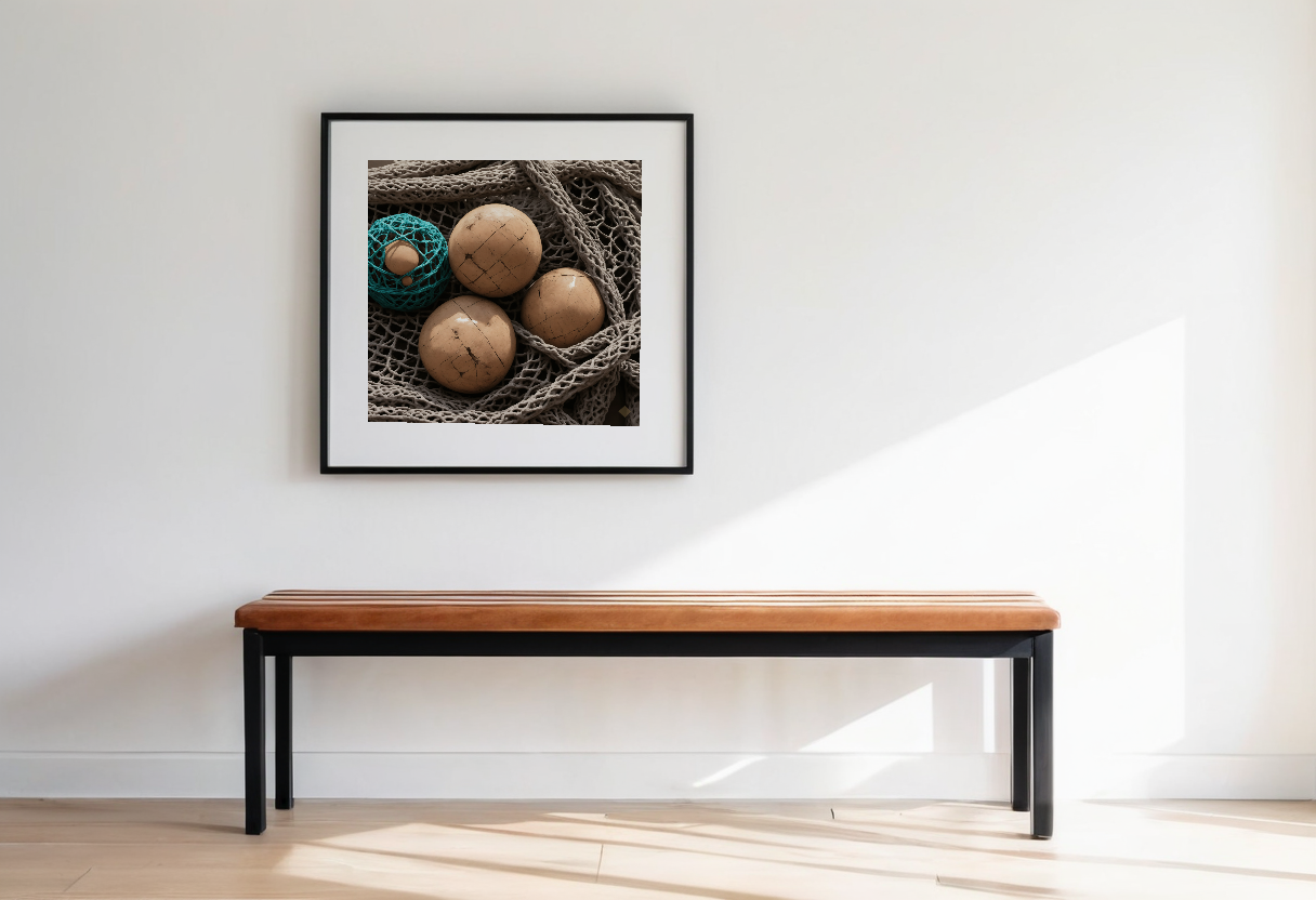 Fishing Floats previewed in a real room