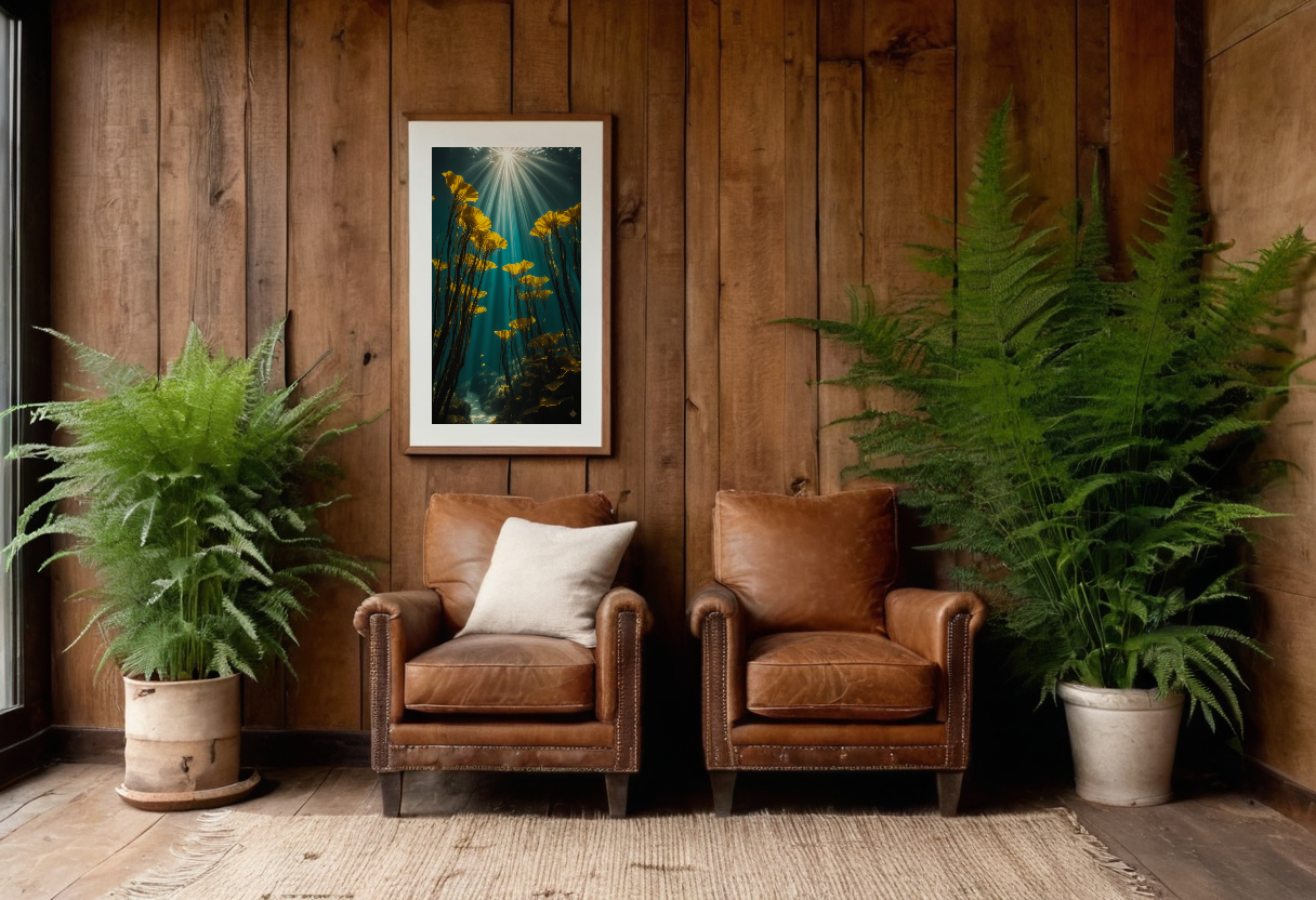 Kelp Forest Light previewed in a real room