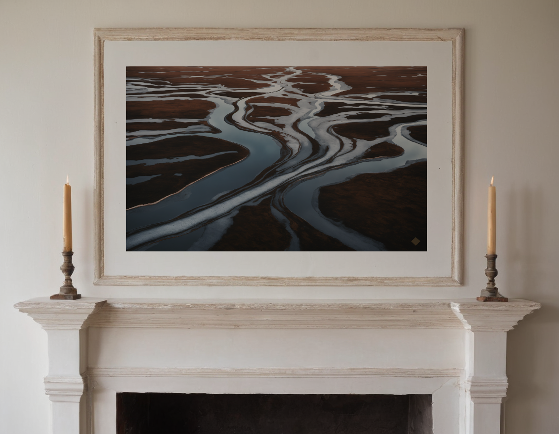 Salt Marsh Dusk previewed in a real room