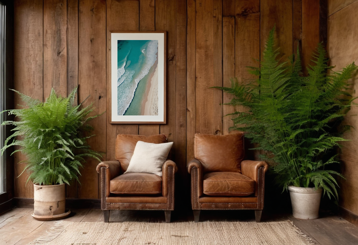 Shoreline Lace previewed in a real room