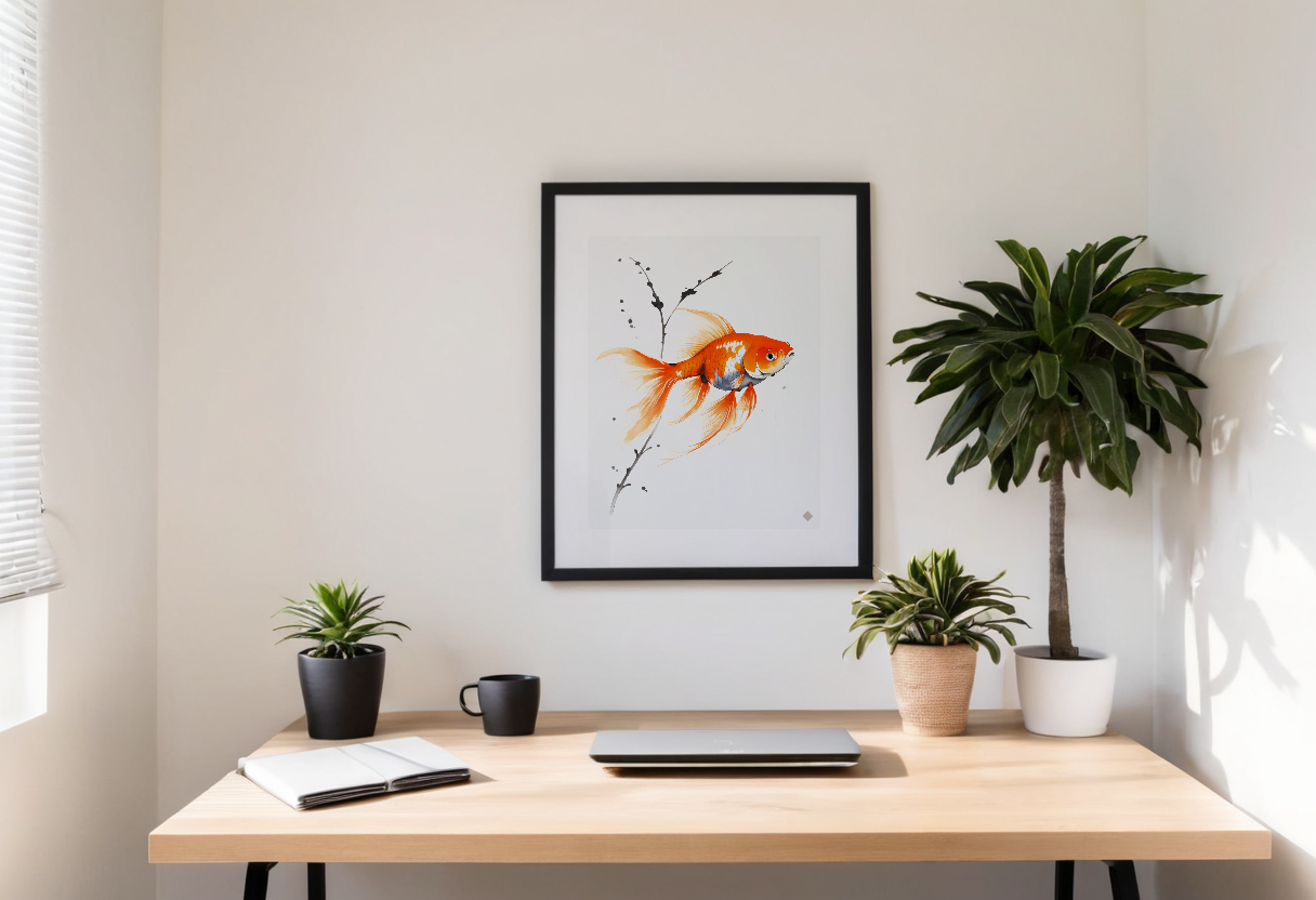 Goldfish Ink previewed in a real room