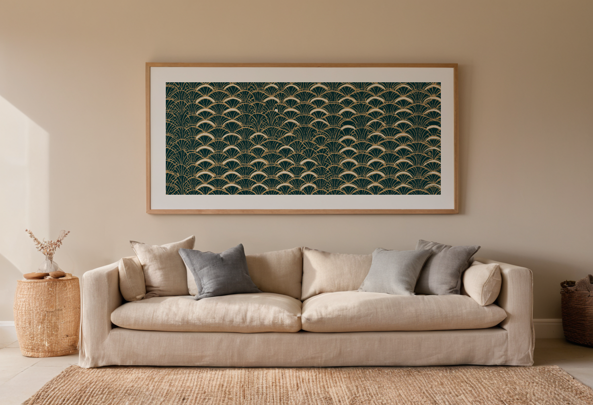 Deco Waves previewed in a real room