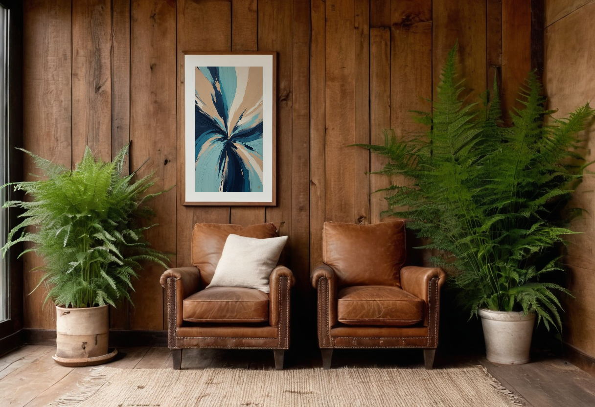 Coastal Strokes previewed in a real room
