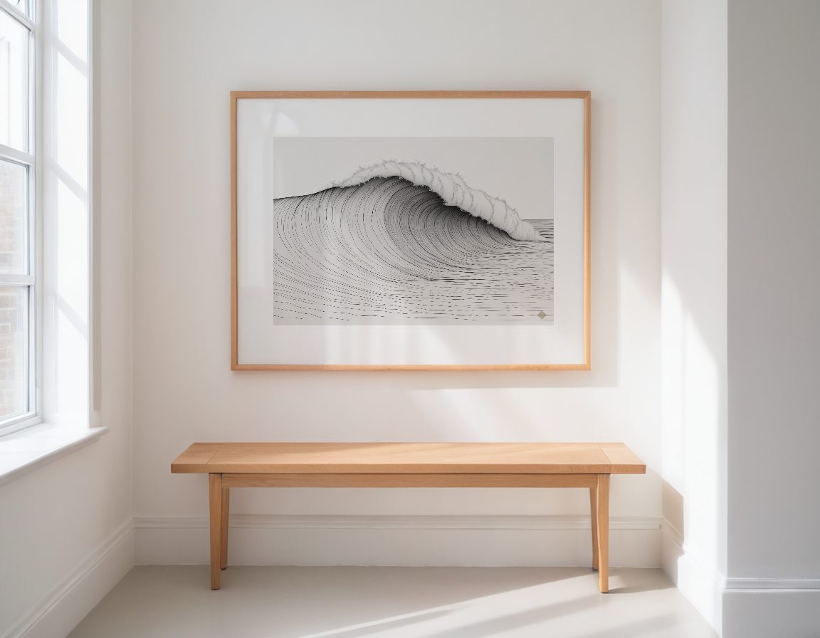 Wave Line previewed in a real room