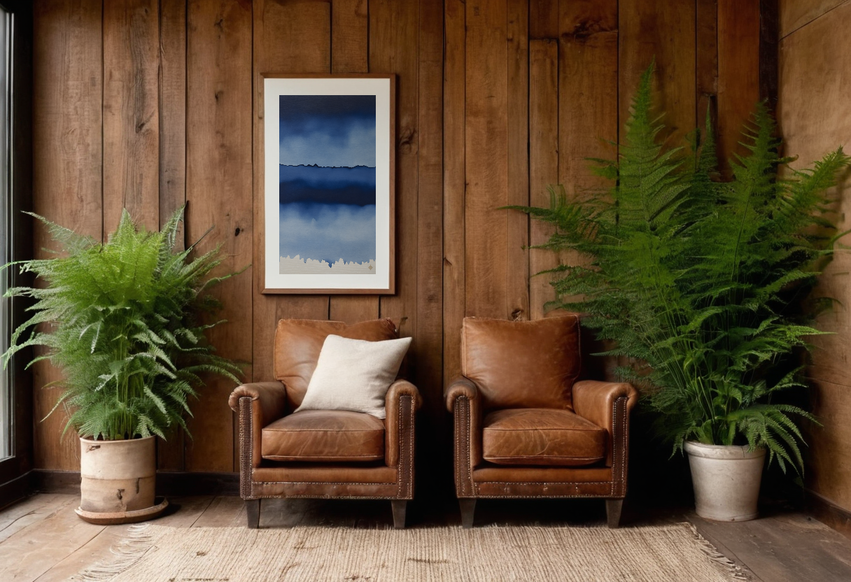Indigo Wash previewed in a real room