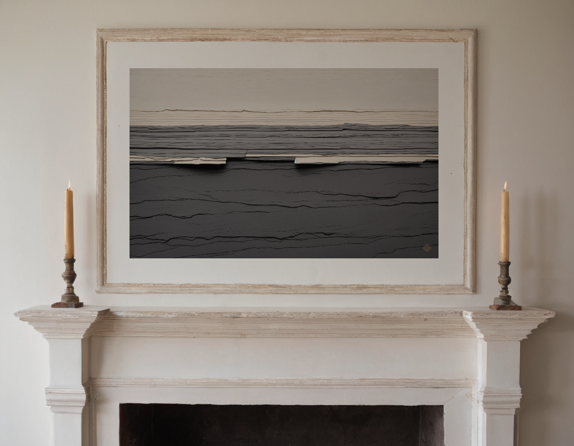 Slate Strata previewed in a real room