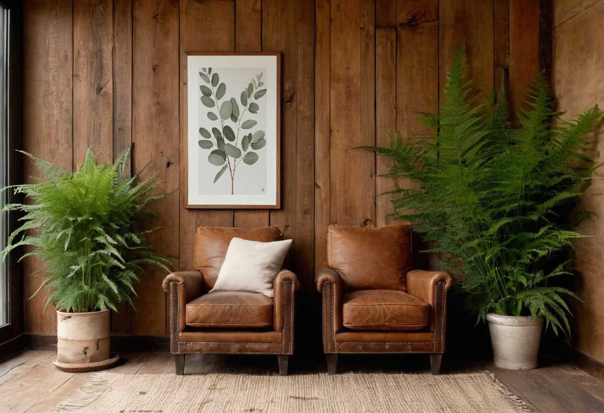Eucalyptus Sprig previewed in a real room