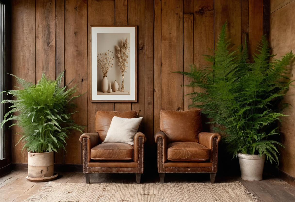 Dried Grasses previewed in a real room