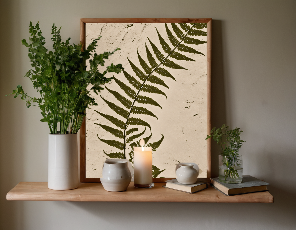 Fern Shadow previewed in a real room