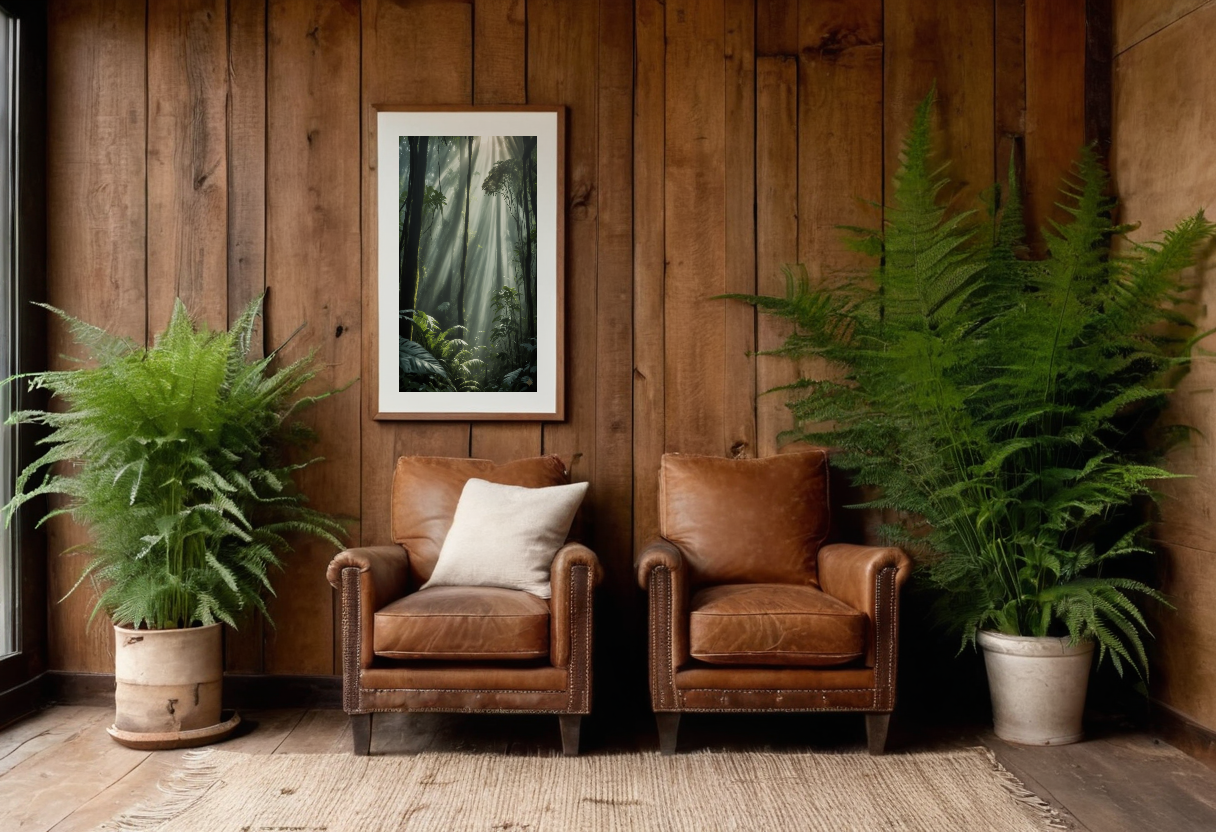 Rainforest Light previewed in a real room