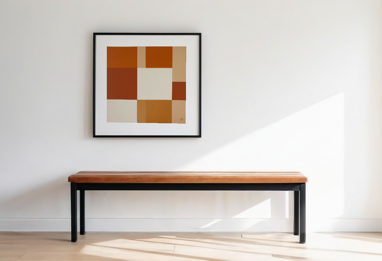 Ochre Blocks previewed in a real room