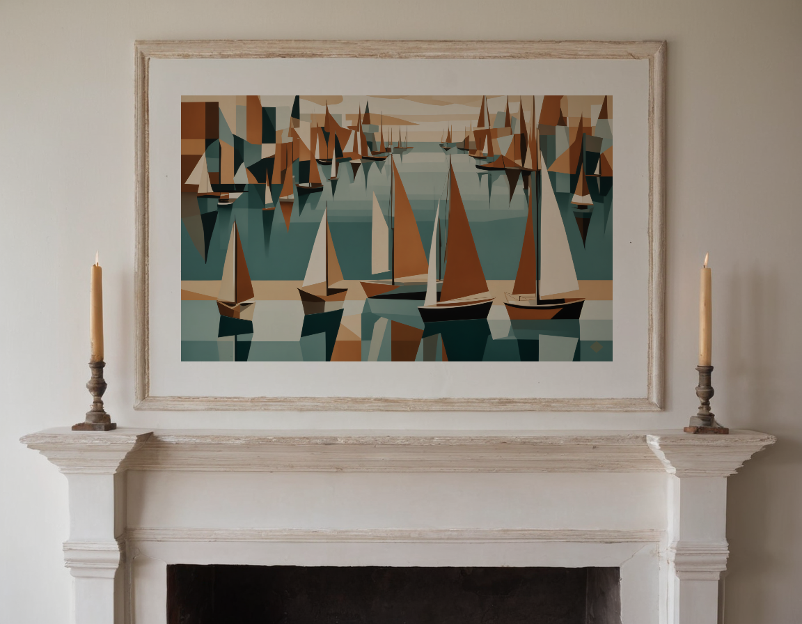 Cubist Harbour previewed in a real room