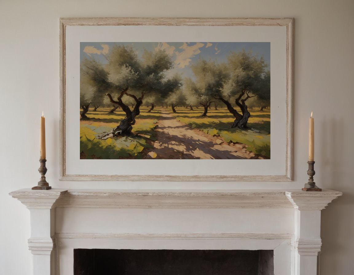 Olive Grove previewed in a real room