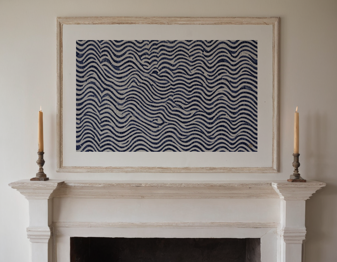 Indigo Wave previewed in a real room