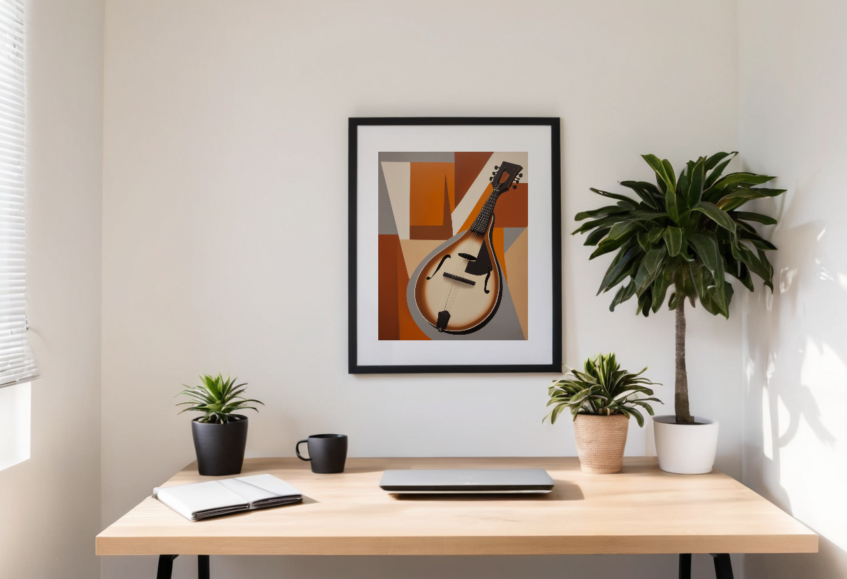 Cubist Mandolin previewed in a real room