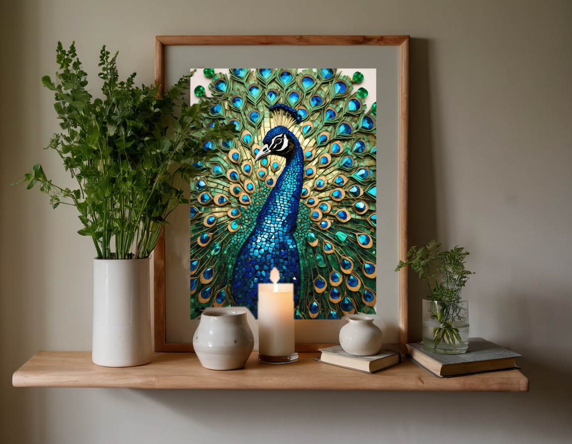 Peacock in Tesserae previewed in a real room