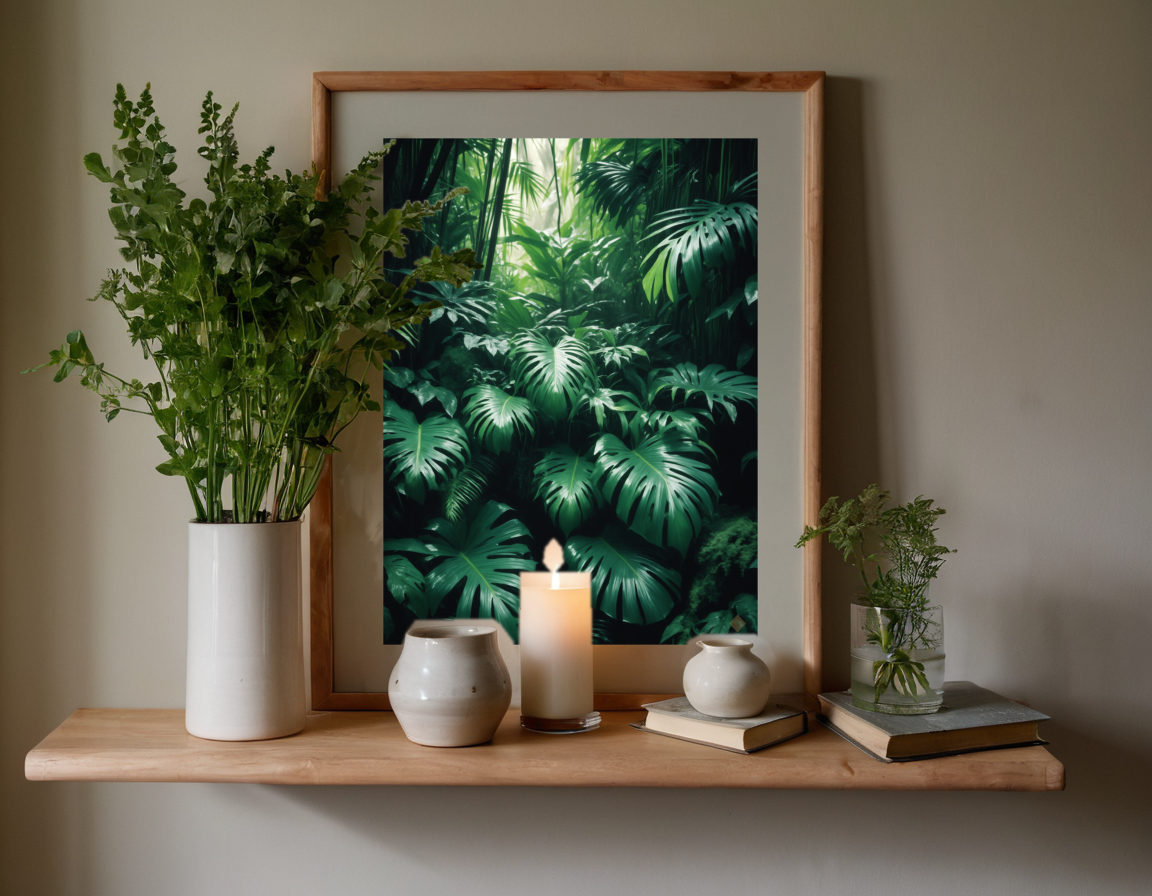 Rainforest Curtain previewed in a real room