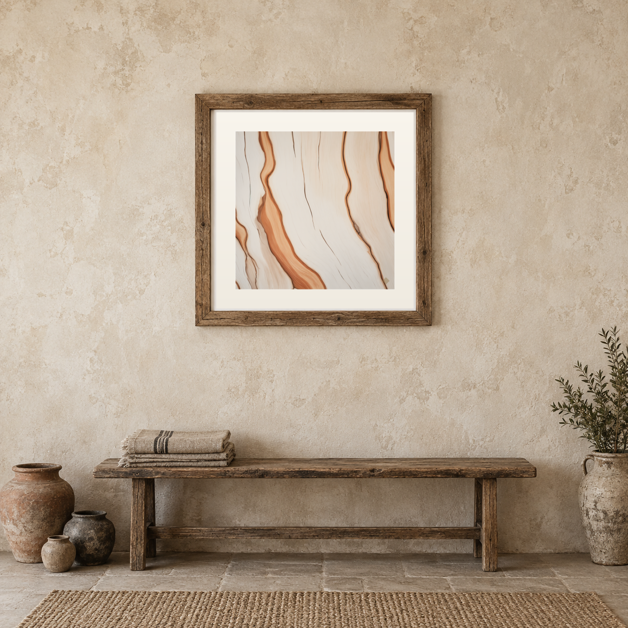 Ghost Gum Bark Detail previewed in a real room