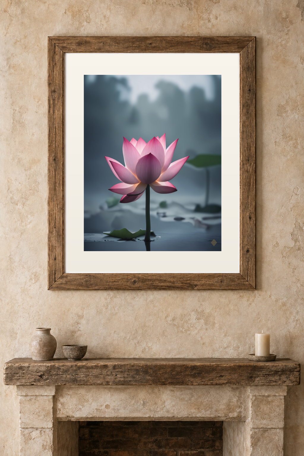 Lotus Morning previewed in a real room