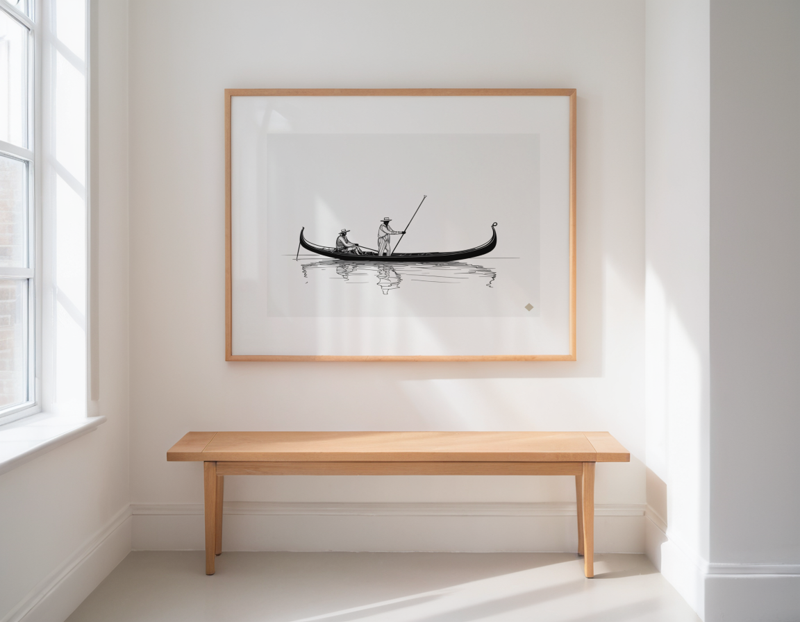 One Line Gondola previewed in a real room