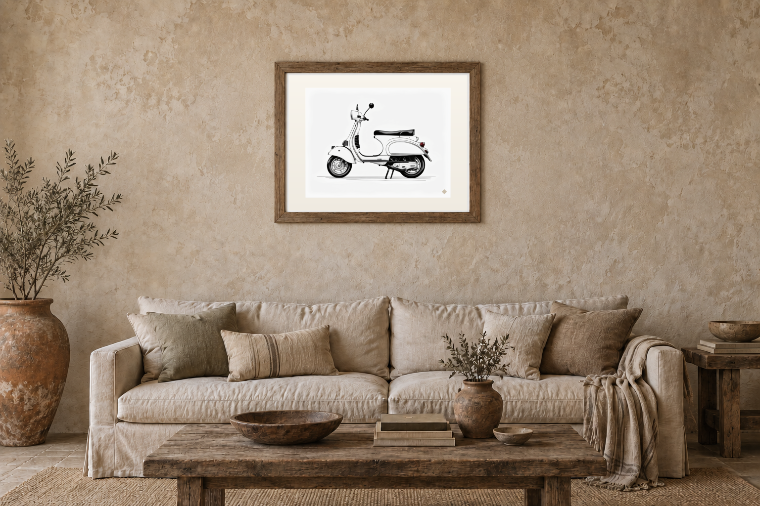 Scooter at Rest previewed in a real room