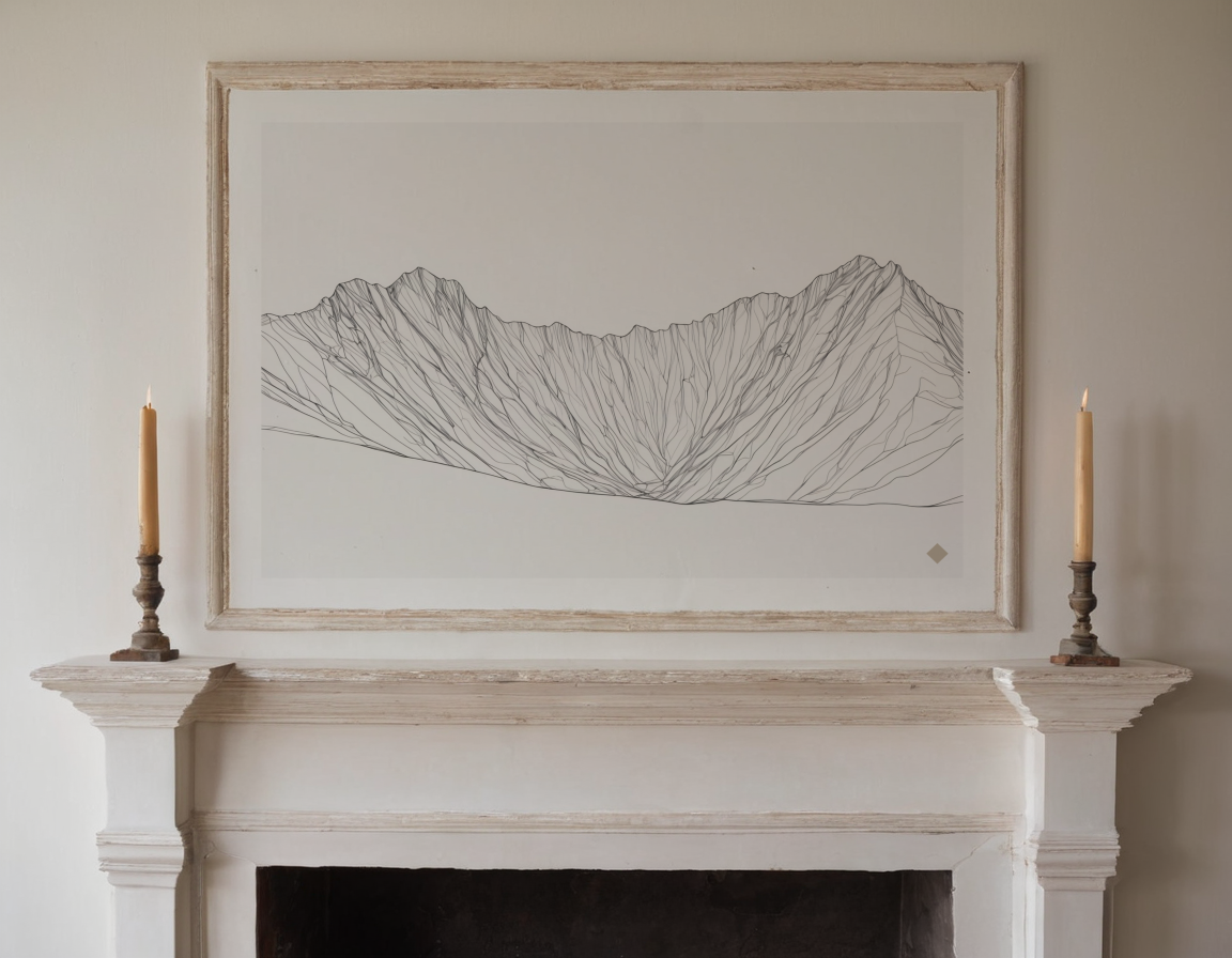 One Line Alps previewed in a real room