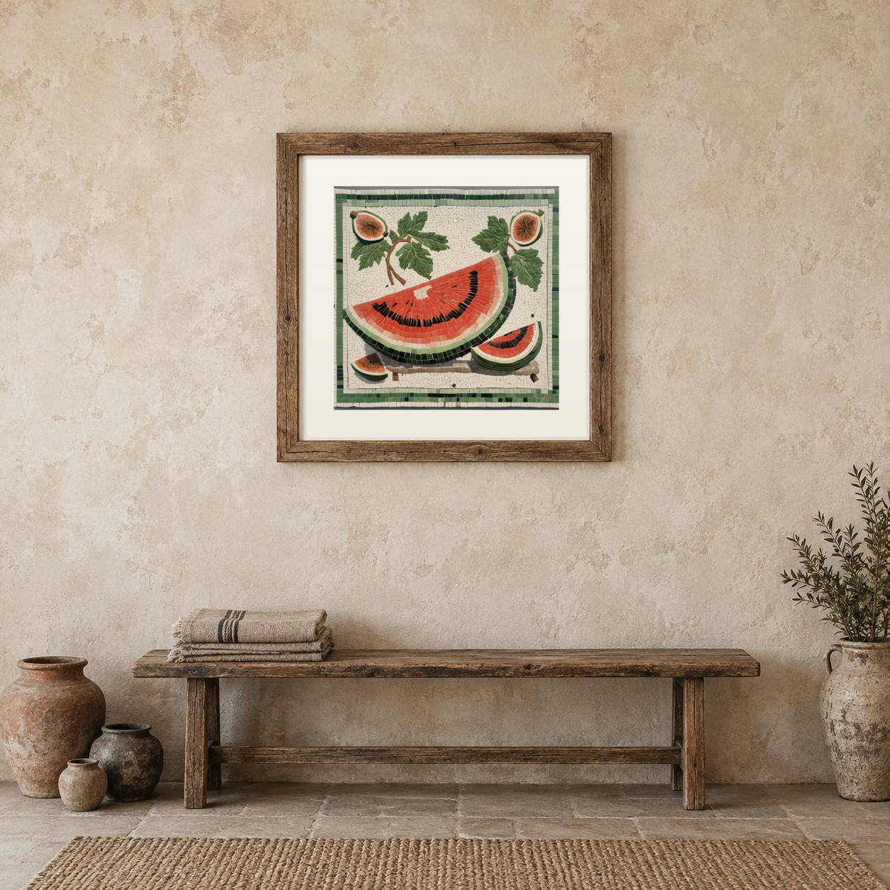 Mosaic Melon Slice previewed in a real room