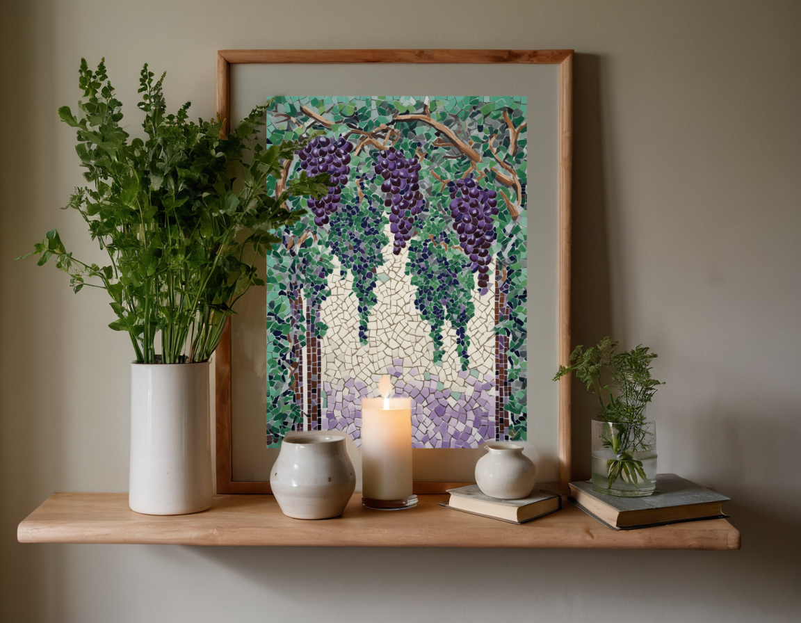 Mosaic Grape Arbor previewed in a real room