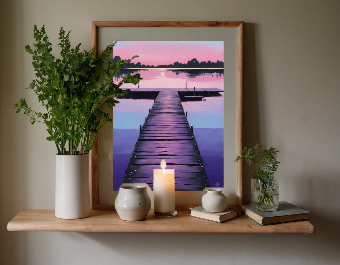 Evening Swim Jetty previewed in a real room