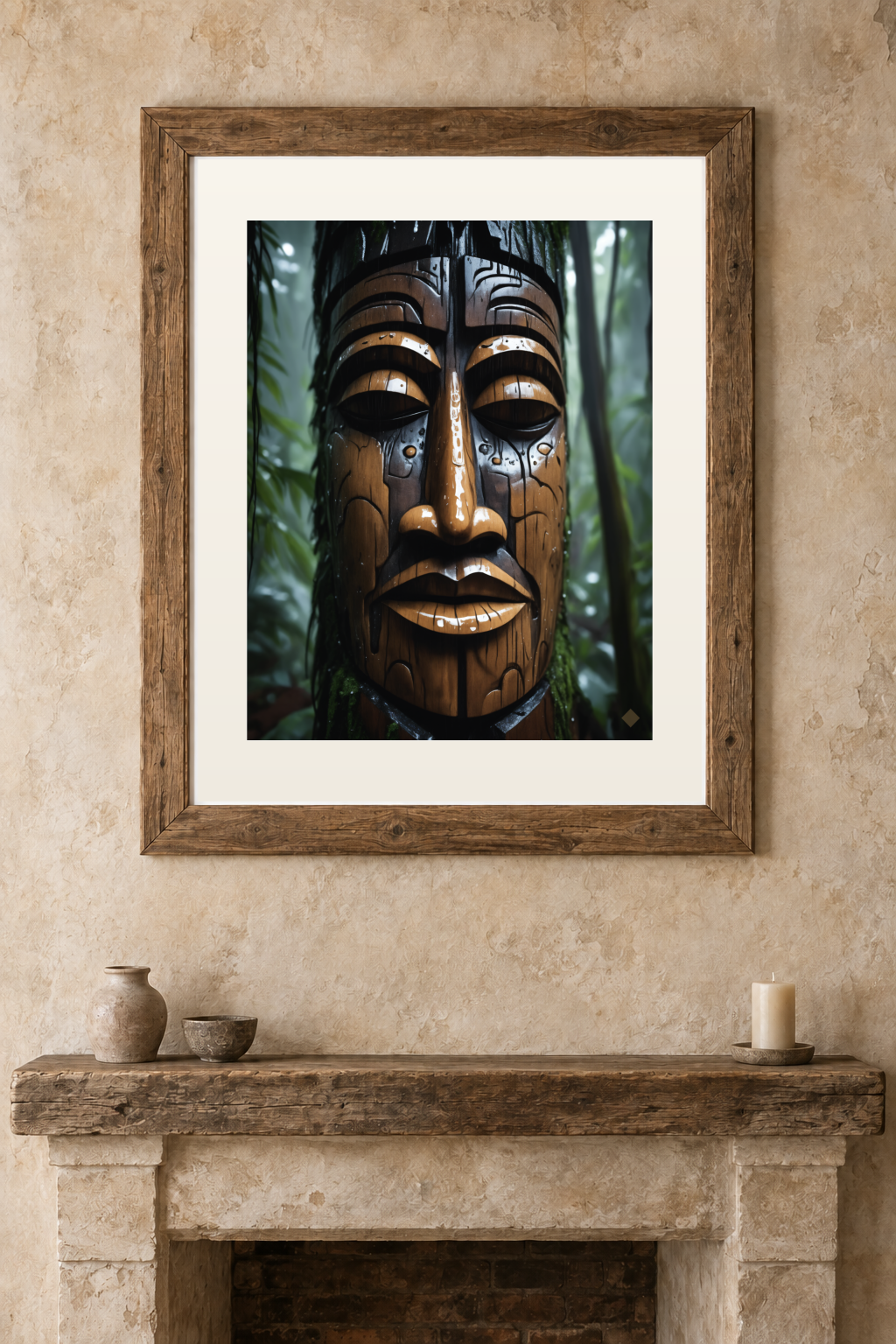Rain-Dark Totem previewed in a real room