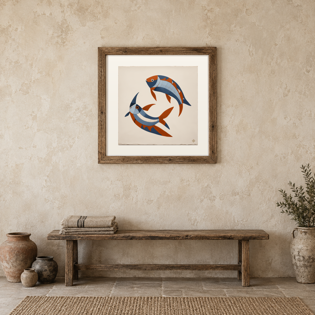 Twin Fish previewed in a real room