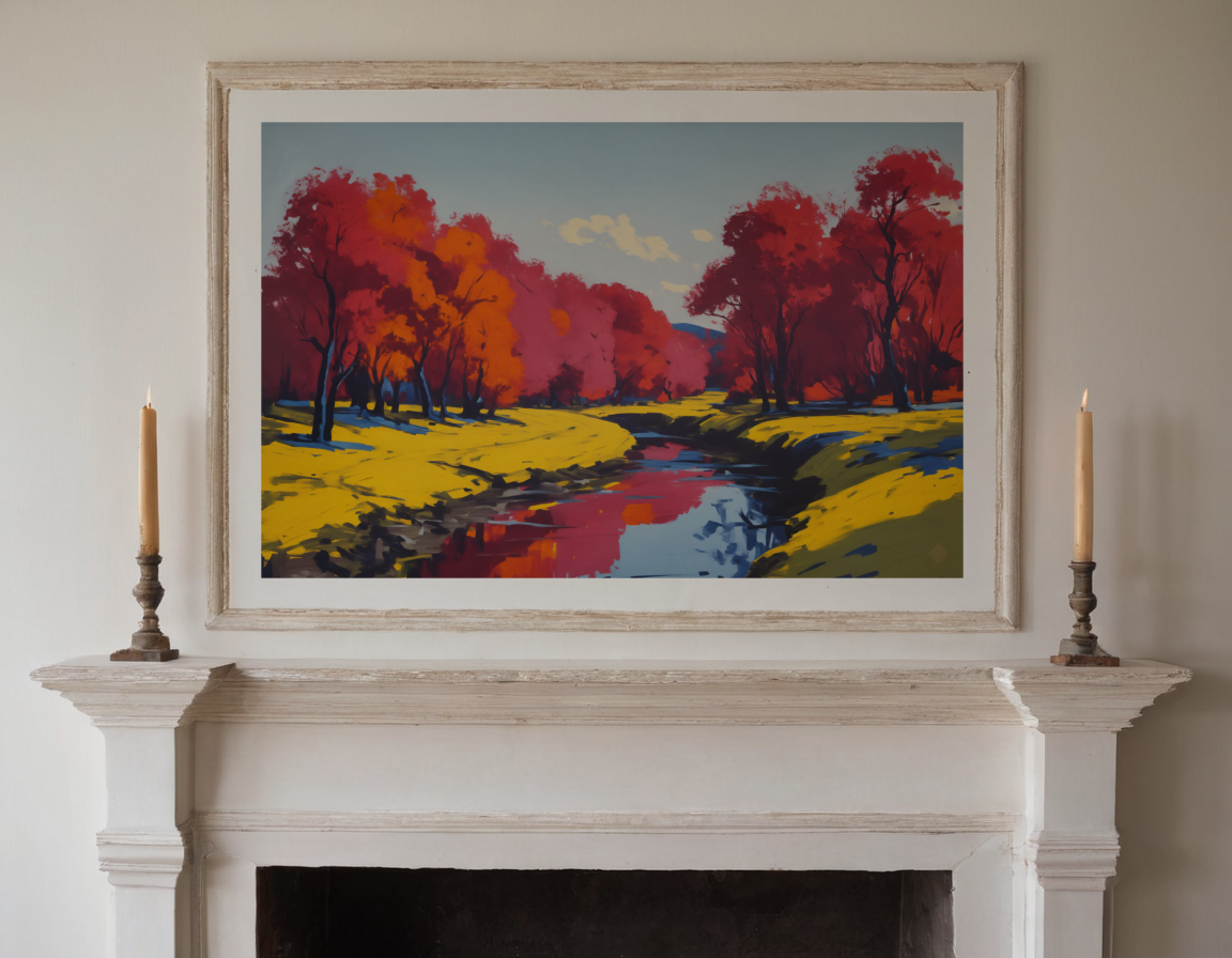 Yellow River Bend previewed in a real room