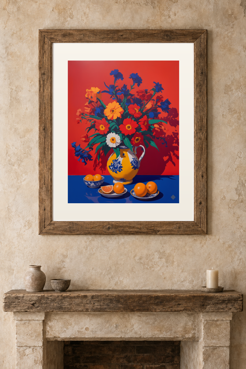 Fauve Bouquet previewed in a real room