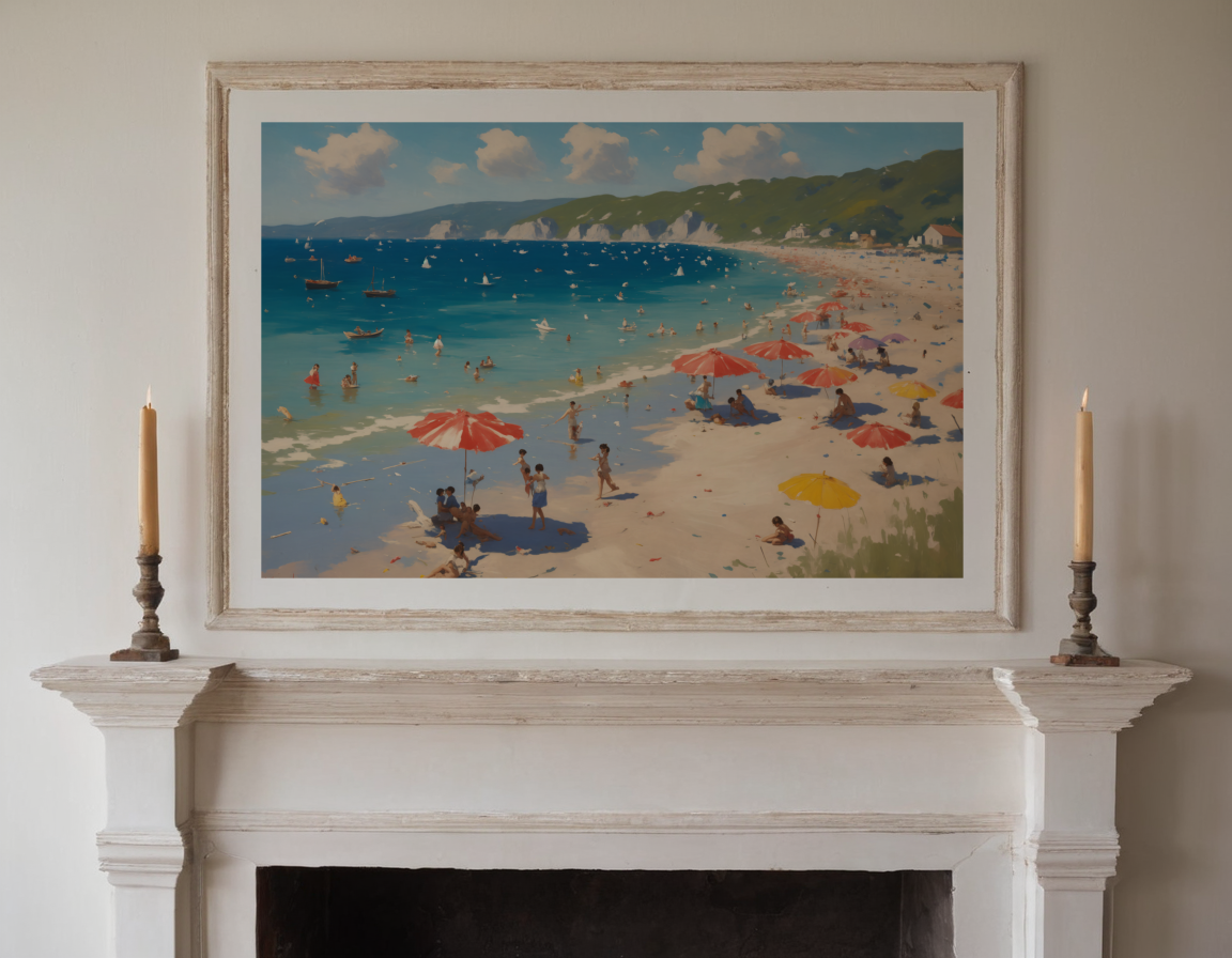 Beach Parasols previewed in a real room