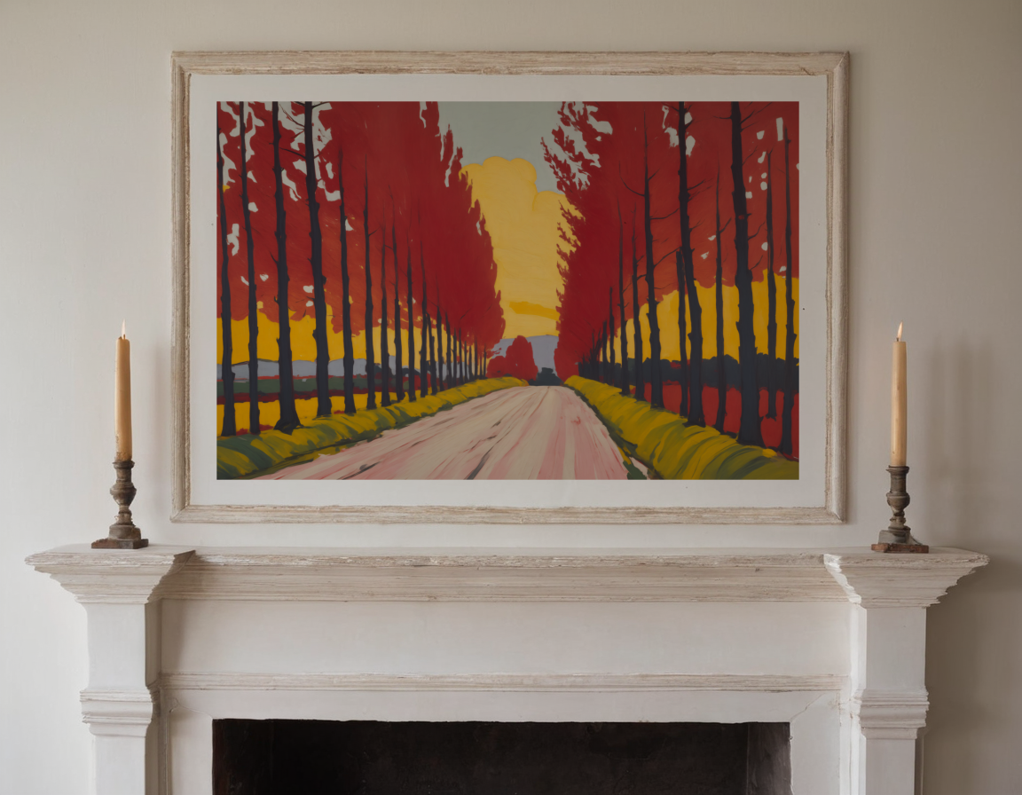 Red Poplar Road previewed in a real room