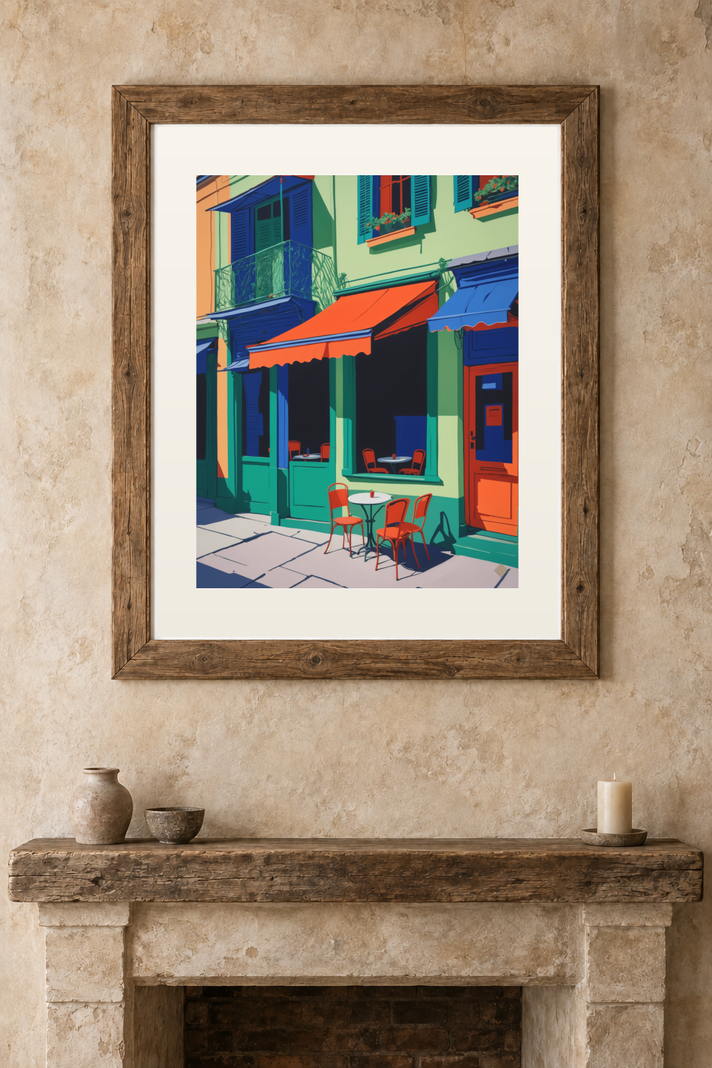 Café Awning in Vermilion previewed in a real room