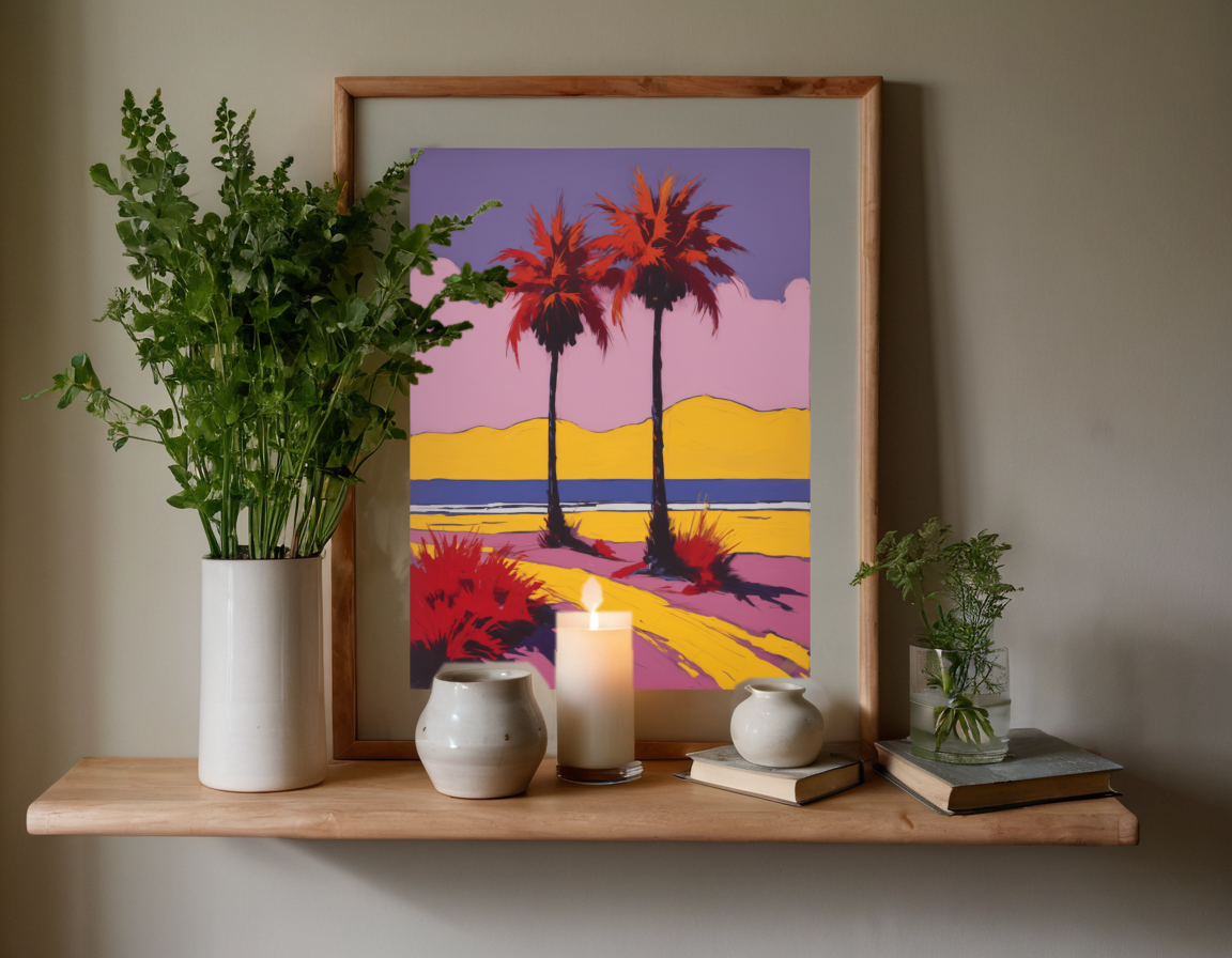 Crimson Palms previewed in a real room