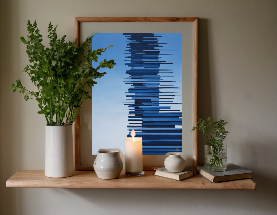 Blue Ladder previewed in a real room