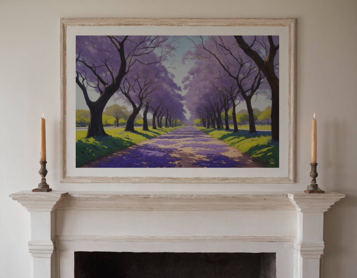 Jacaranda Park Path previewed in a real room