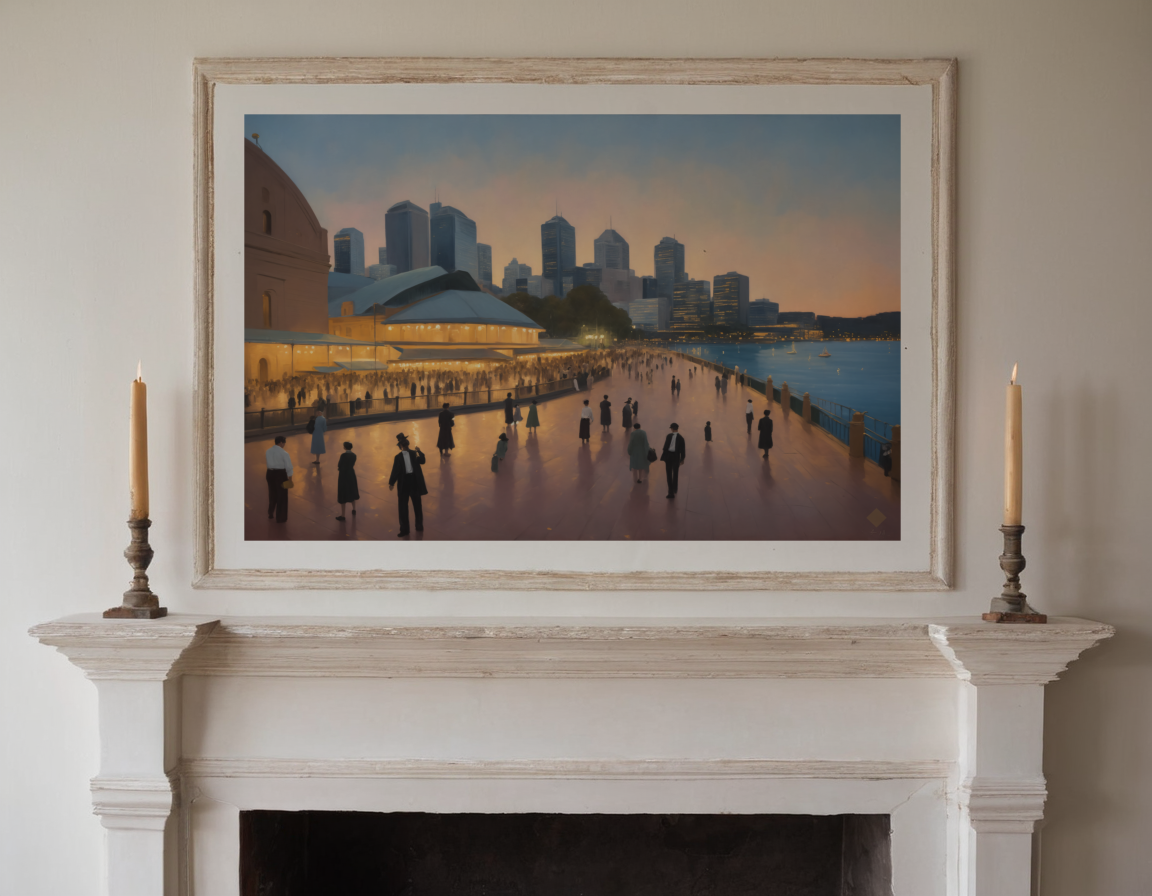 Quay Evening Promenade previewed in a real room