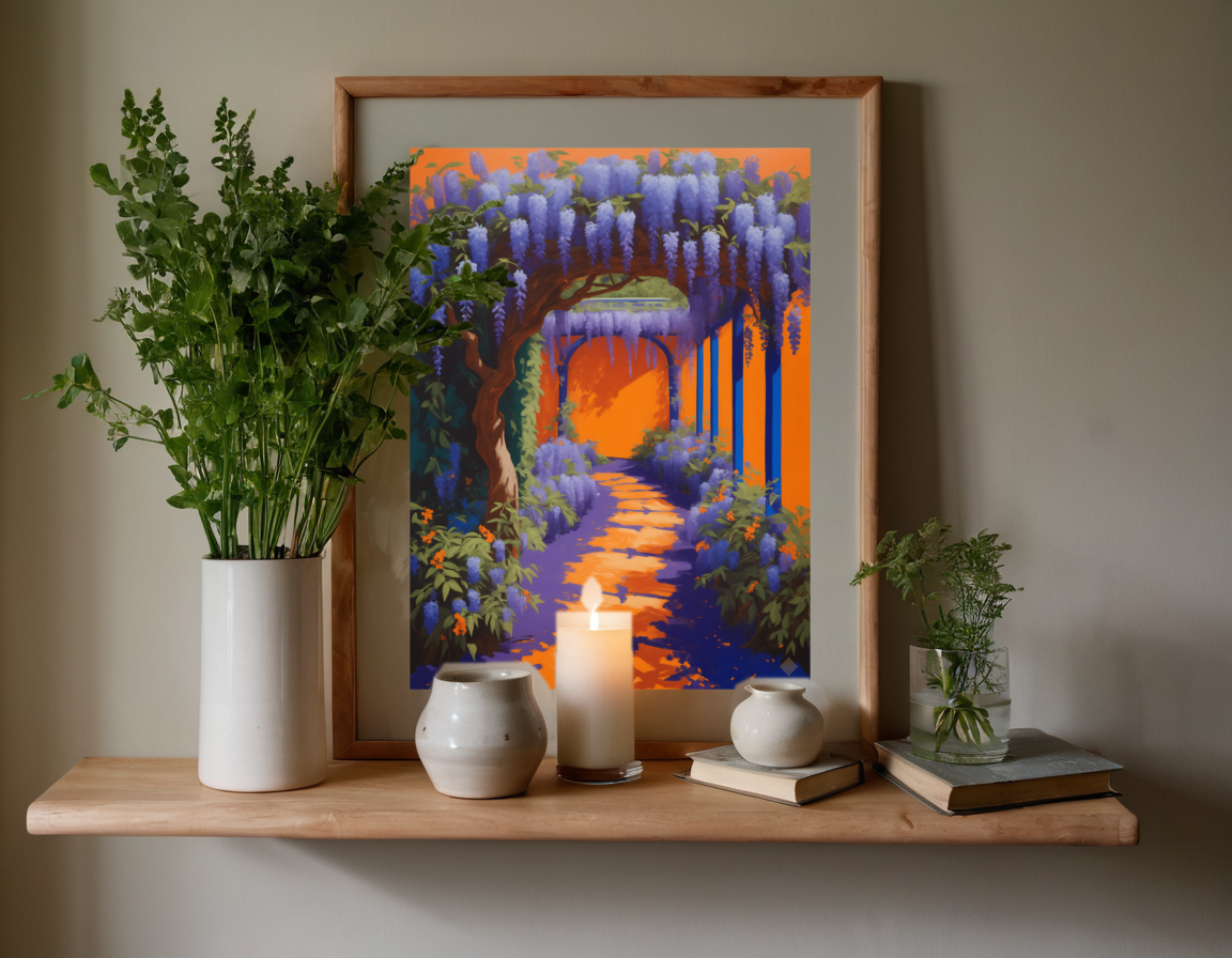 Wisteria, Electric previewed in a real room