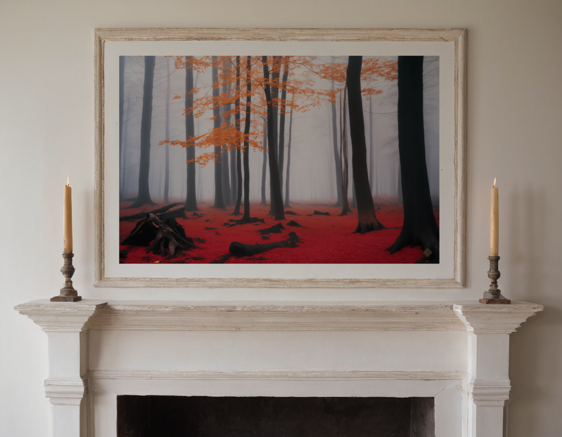 Leaf Fall, First Fog previewed in a real room