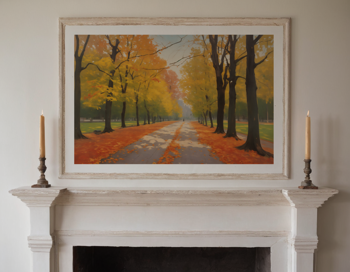 Park Path, October Light previewed in a real room